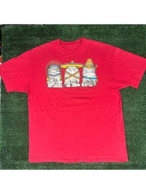 Vintage 90s Wild Bunch Carol Montgomery Cats T-Shirt Pink XL Single Stitch